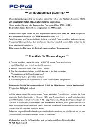 RMA-Formular für Deutschland