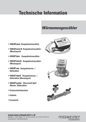 WÃ¤rmezÃ¤hler - Rossweiner