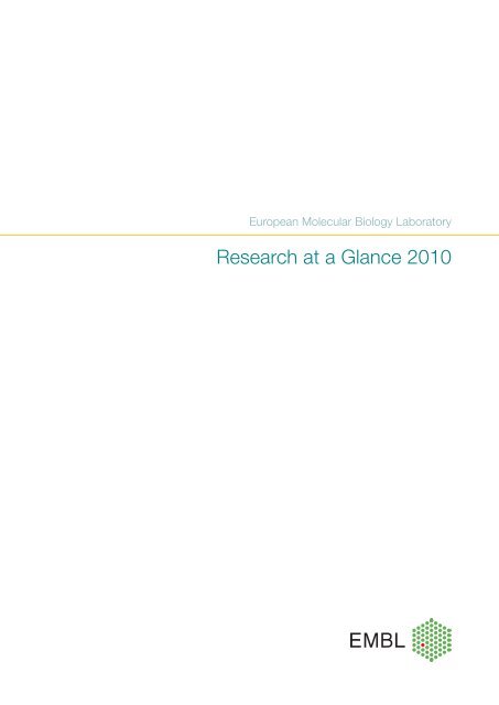 Research at a Glance 2010 - EMBL Grenoble