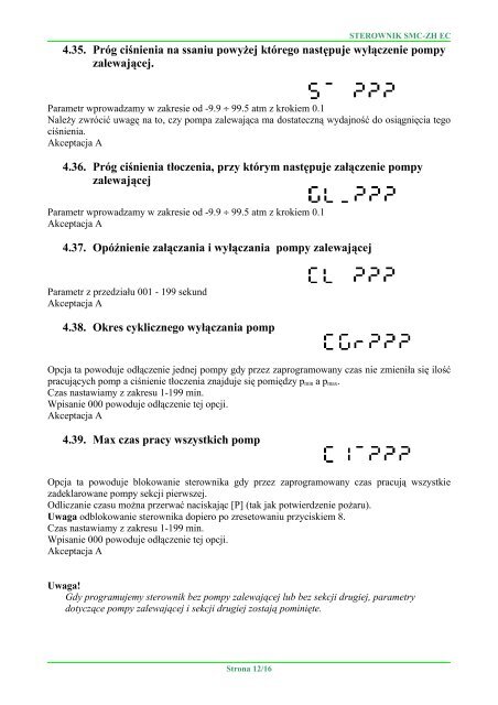 sterownik mikroprocesorowy zestawu hydroforowego smc-zh ec ...