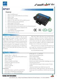 NP301 1 Port RS-232/485/422 to Ethernet Serial Server ... - Telkolink