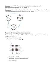 Machine de Turing et fonction rÃ©cursive - Free