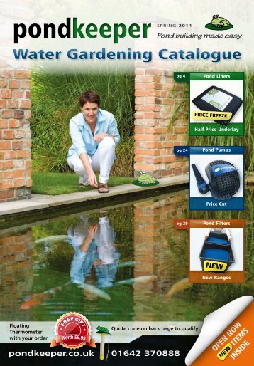 Water Gardening Catalogue - Pond Liners
