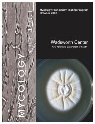 October 2003 - Wadsworth Center
