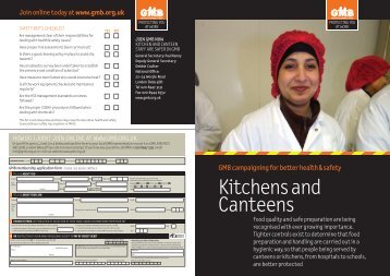 Kitchens and Canteens - GMB Cardiff 1 County Council Branch