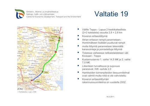 ja kantateiden logistiikka - EtelÃ¤-Pohjanmaan liitto