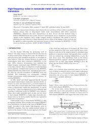 High-frequency noise in nanoscale metal oxide semiconductor field ...