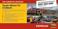 Tag der offenen Tür in Lübeck! Wir vermieTen ... - Messen Nord GmbH