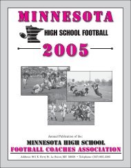 Minnesota High School Football Coaches - mshsca