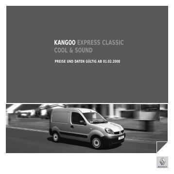 KANGOO EXPRESS CLASSIC COOL & SOUND - Renault
