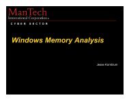 Windows Memory Analysis - Jesse Kornblum