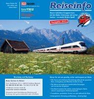 Rainer Reisen Flyer 2011.indd - Reise-Service G. Reiner, Friedberg