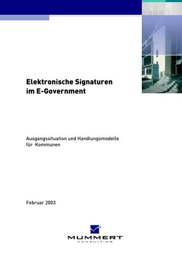 Elektronische Signaturen im E-Government