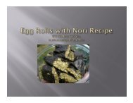 Egg Rolls with Nori. - International Algae Competition