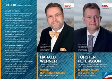 TorsTen PeTersson harald werner - CDU OV Stockelsdorf