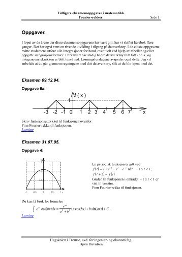 Fourier-rekker