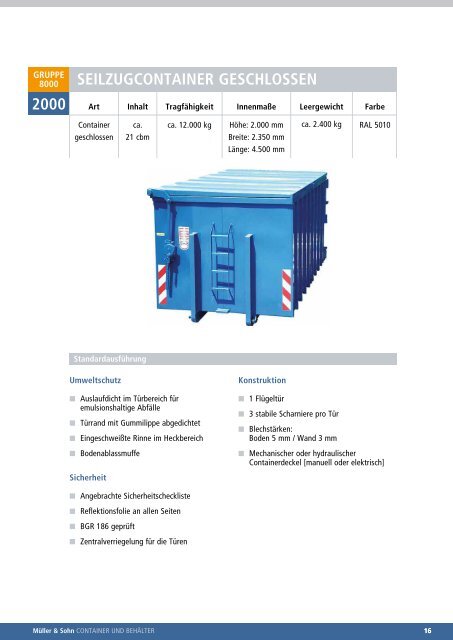 Das Container- unD Behälter-Programm