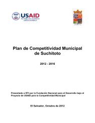 Plan de Competitividad Municipal de Suchitoto 2012