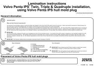 Lamination of Volvo Penta IPS hull mold plugs - Haisma Scheeps