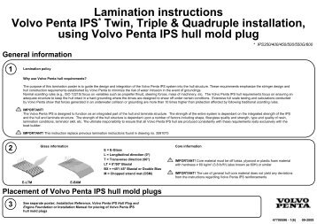 Lamination of Volvo Penta IPS hull mold plugs - Haisma Scheeps