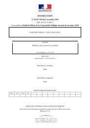 Instruction nÂ° 10-027-M0 du 2 novembre 2010 ... - economie.gouv