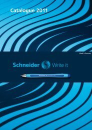 Catalogue 2011 - Schneider SchreibgerÃ¤te GmbH