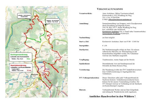 4. IVV-FIT-Wandertag - Gemeinde Windhaag bei Perg