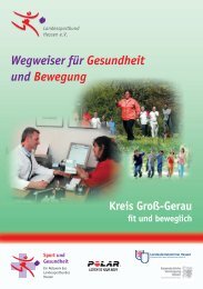 Wegweiser für Gesundheit und Bewegung - Rezept für Bewegung