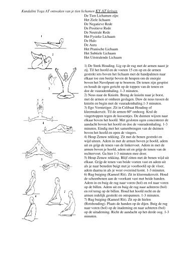 Kundalini Yoga AT ontwaken van je tien lichamen KY AT ... - Pinklotus