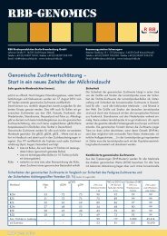 RBB-Genomics - Rinderproduktion Berlin-Brandenburg GmbH