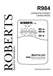 R984 Instruction Book - Roberts Radio