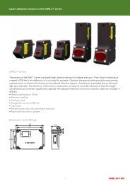 Laser distance sensors in the AWL71 series AWL71 series ... - Welotec