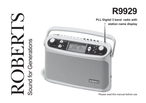 r9929 instruction book - Roberts Radio