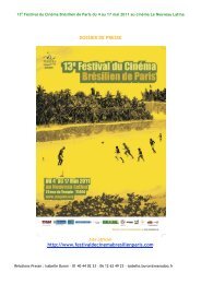 Dossier de presse - Festival du Cinéma Brésilien de Paris