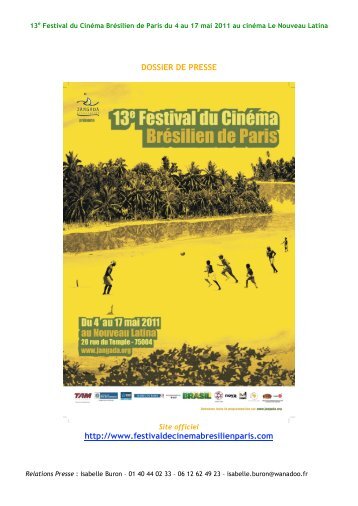 Dossier de presse - Festival du Cinéma Brésilien de Paris