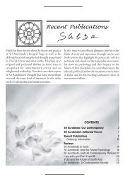 Recent Publications - Sabda - Sri Aurobindo Ashram