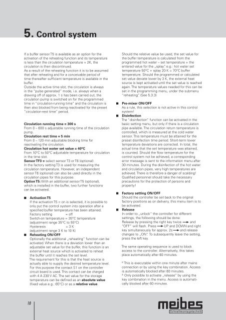 5.Control system - Meibes