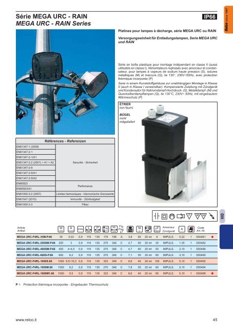 Elektronische Transformatoren - Relco