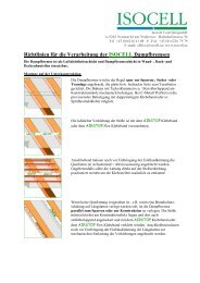 Verarbeitungsrichtlinie ISOCELL Dampfbremsen deutsch