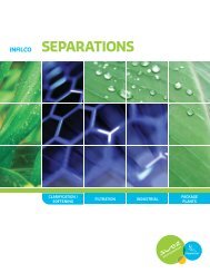 INFILCO - SEPARATIONS Range - Degremont Technologies