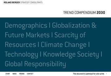 TREND COMPENDIUM 2030 - Roland Berger Strategy Consultants