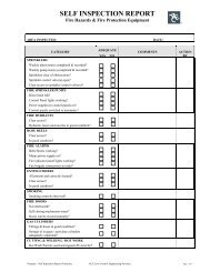 Property - Self Inspection Report Form