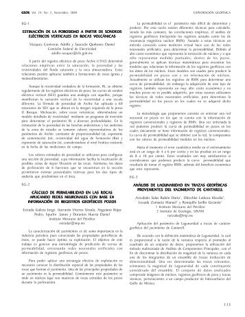 GEOS, Vol. 24, No. 2. ExploraciÃ³n GeofÃ­sica - UGM