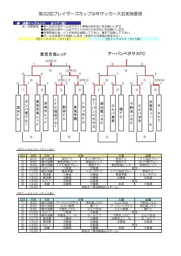 第32回ブレイザーズカップ少年サッカー大会実施要項 東百舌鳥レッド ...