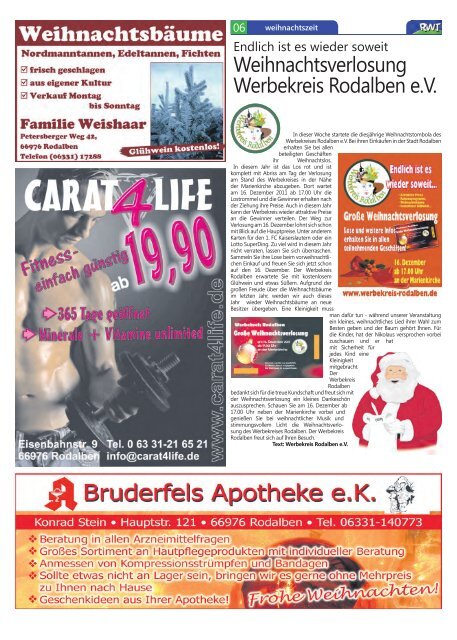 Dezember 2011 - RWT - Magazin für die Südwestpfalz