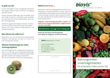 biovisÃ‚Â´ Diagnostik MVZ GmbH