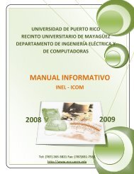 manual informativo - Ingeniería Eléctrica y Computadoras - UPRM