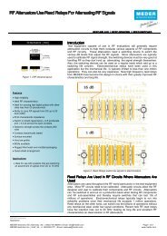 RF Attenuators Use Reed Relays - Digi-Key