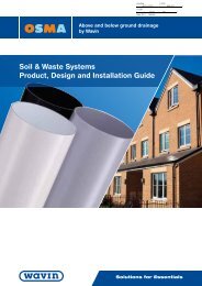 OSMA Soil & Waste Design & Installation Guide - Plumbed-in