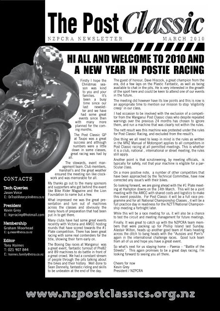 March 2012 part 1 - NZ Post Classic Racing Association